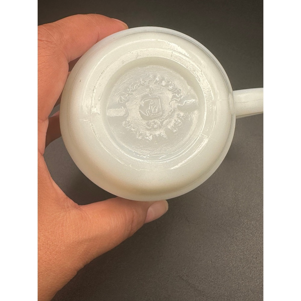 Vintage Anchor Hocking Mickey Mouse Club 1955 Milk Glass Mug Pepsi Collector - Picture 10 of 10